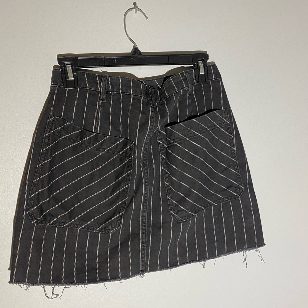 BDG Urban Outfitters Striped Black Mini Skirt - Picture 2 of 3